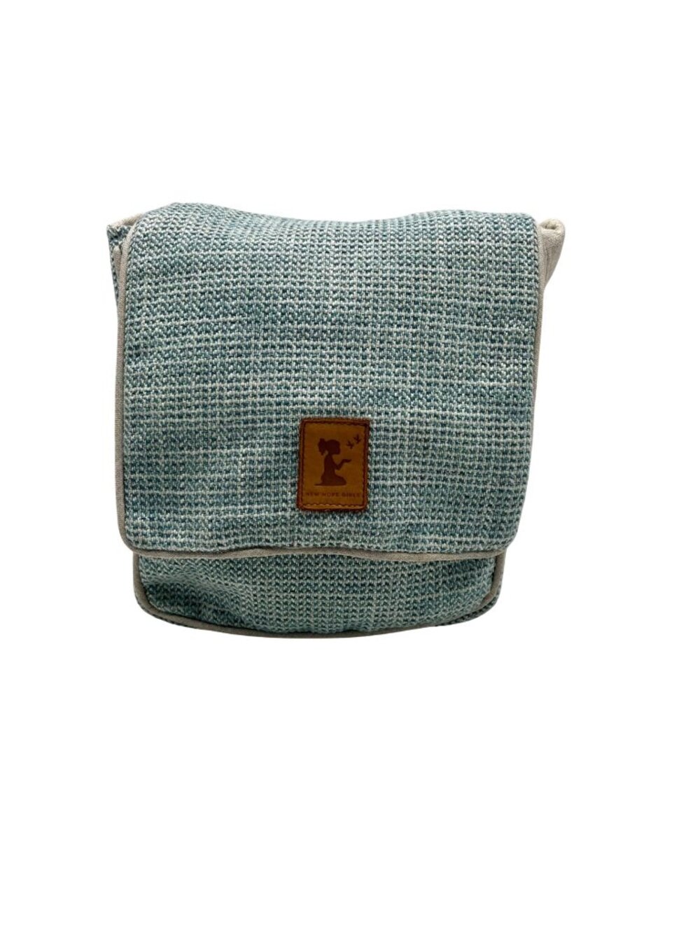 New Hope Girls Blue Woven Fabric Crossbody Bag